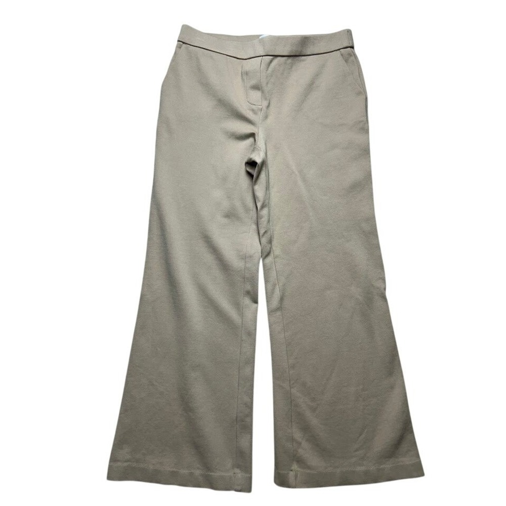 Jules & Leopold Womens Tan Beige Wide Leg Pull On Trousers Size S